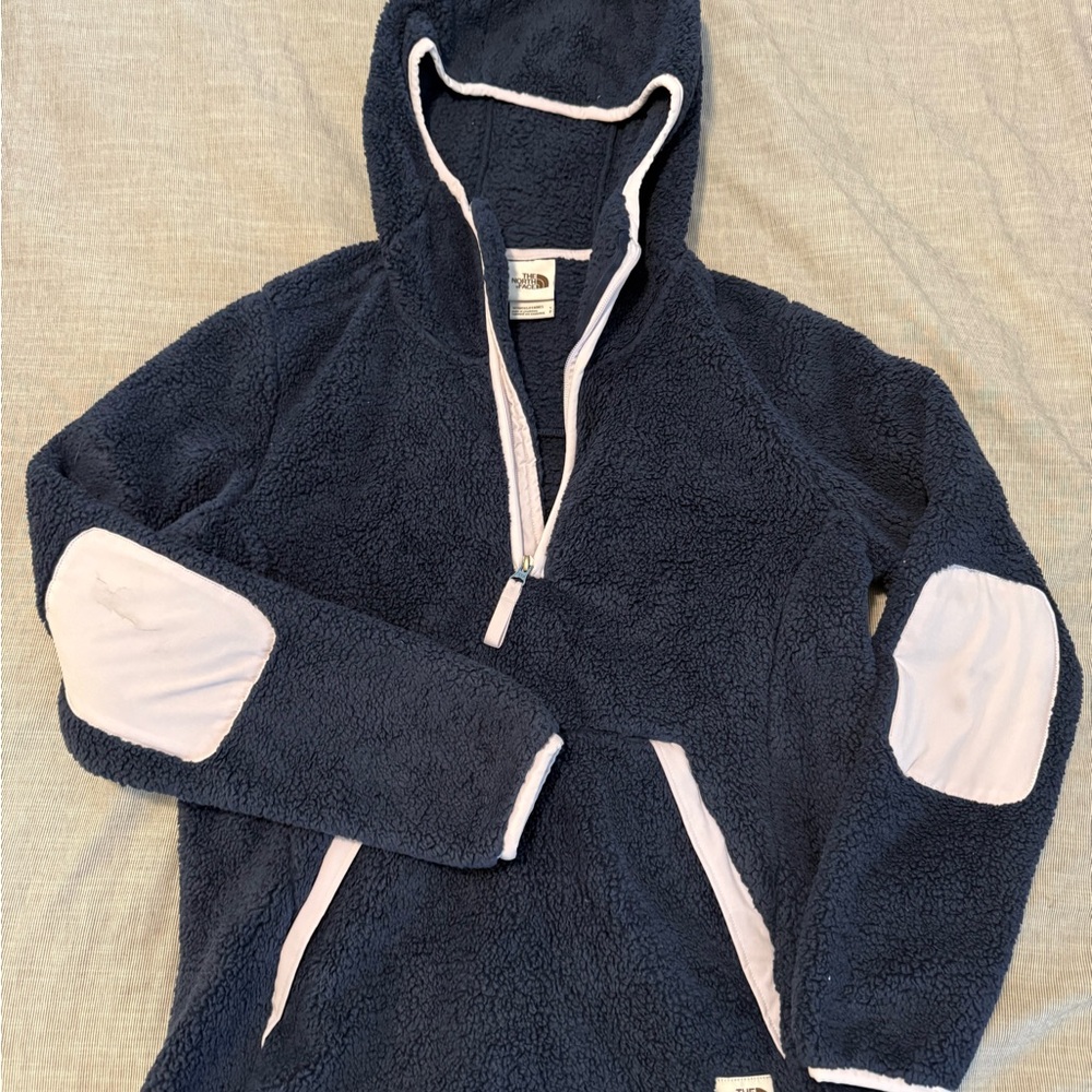 The North Face Navy quarter zip